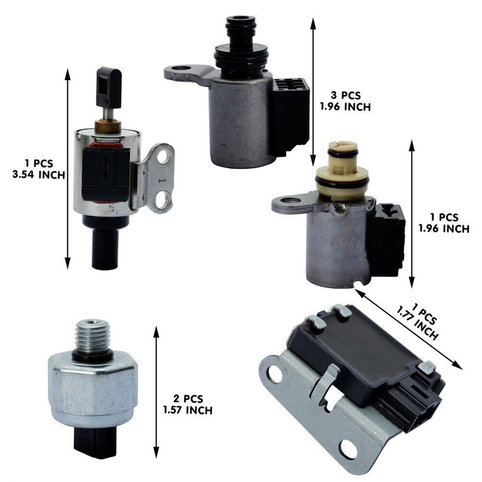 Supercarpart 2009-2012 Nissan Rogue L4 2.5L (QR25DE Engine) 2WD CVT Transmission Solenoid Valve Kit 33446-JF011 RE0F10A Generic