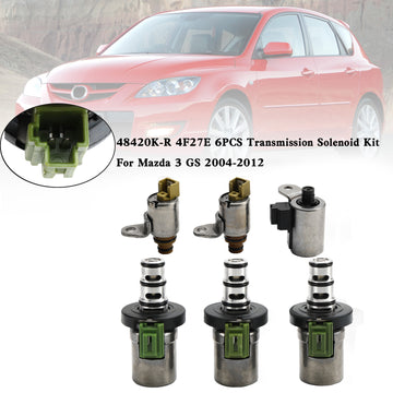 2004-2012 Mazda 3 GX Sedan 4-Door 48420K-R 4F27E 6PCS Transmission Solenoid Kit Generic - 0