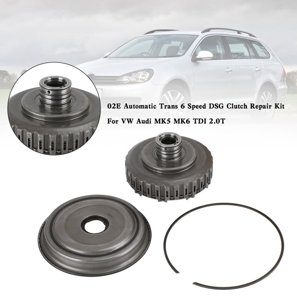 VW Audi MK5 MK6 TDI 2.0T 02E Automatic Trans 6 Speed DSG Clutch Repair Kit 02E398029 02E398998 Generic