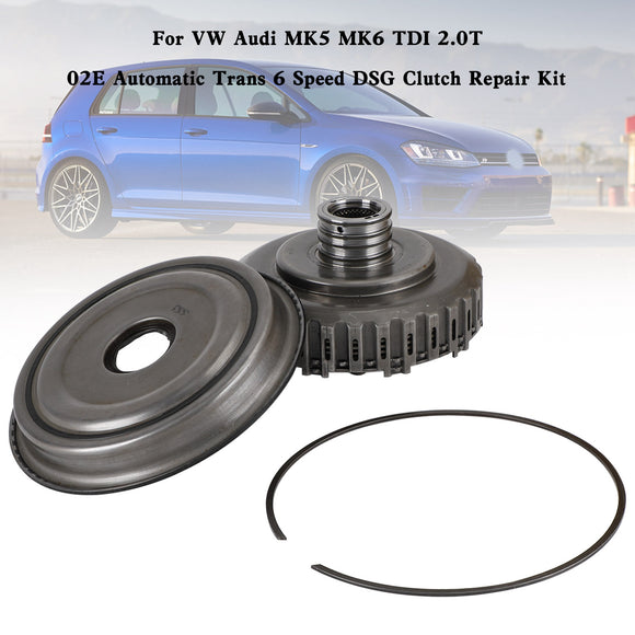 VW Audi MK5 MK6 TDI 2.0T 02E Automatic Trans 6 Speed DSG Clutch Repair Kit 02E398029 02E398998 Generic