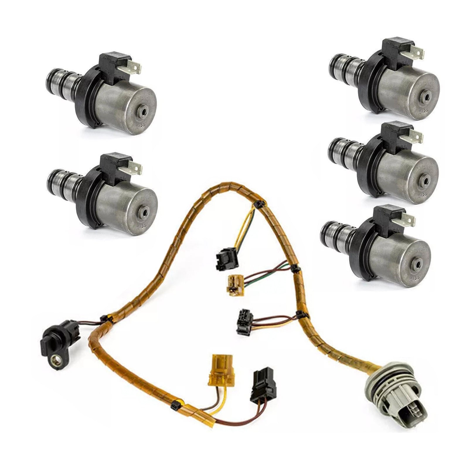 Mitsubishi Hyundai F4A41 F4A42 Transmission Shift Solenoid Kit with Harness Generic