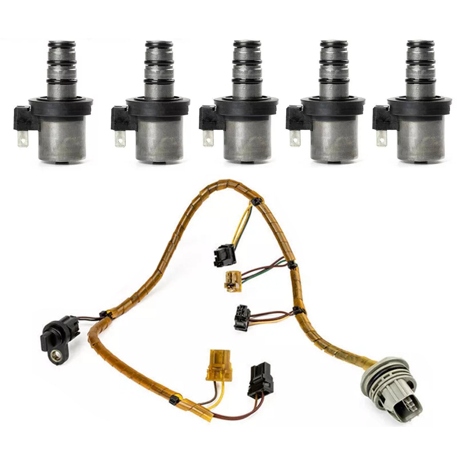 Mitsubishi Hyundai F4A41 F4A42 Transmission Shift Solenoid Kit with Harness Generic