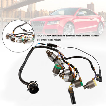 1995+ AUDI ZF5HP-19FL,FLA(01V) 7PCS 5HP19 Transmission Solenoids With Internal Harness Generic - 0