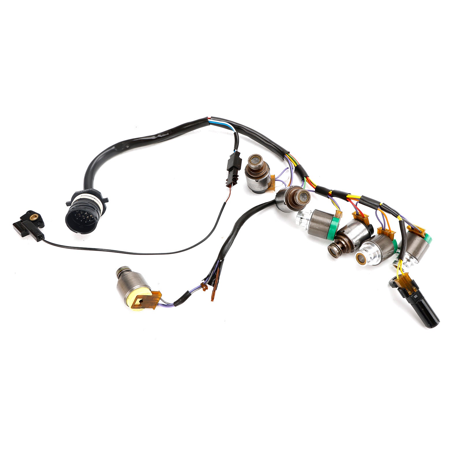 Supercarpart 1997-2005 AUDI A6 5 SP F/AWD L4 1.8L V6 2.4L 3.0L 7PCS 5HP19 Transmission Solenoids With Internal Harness Generic
