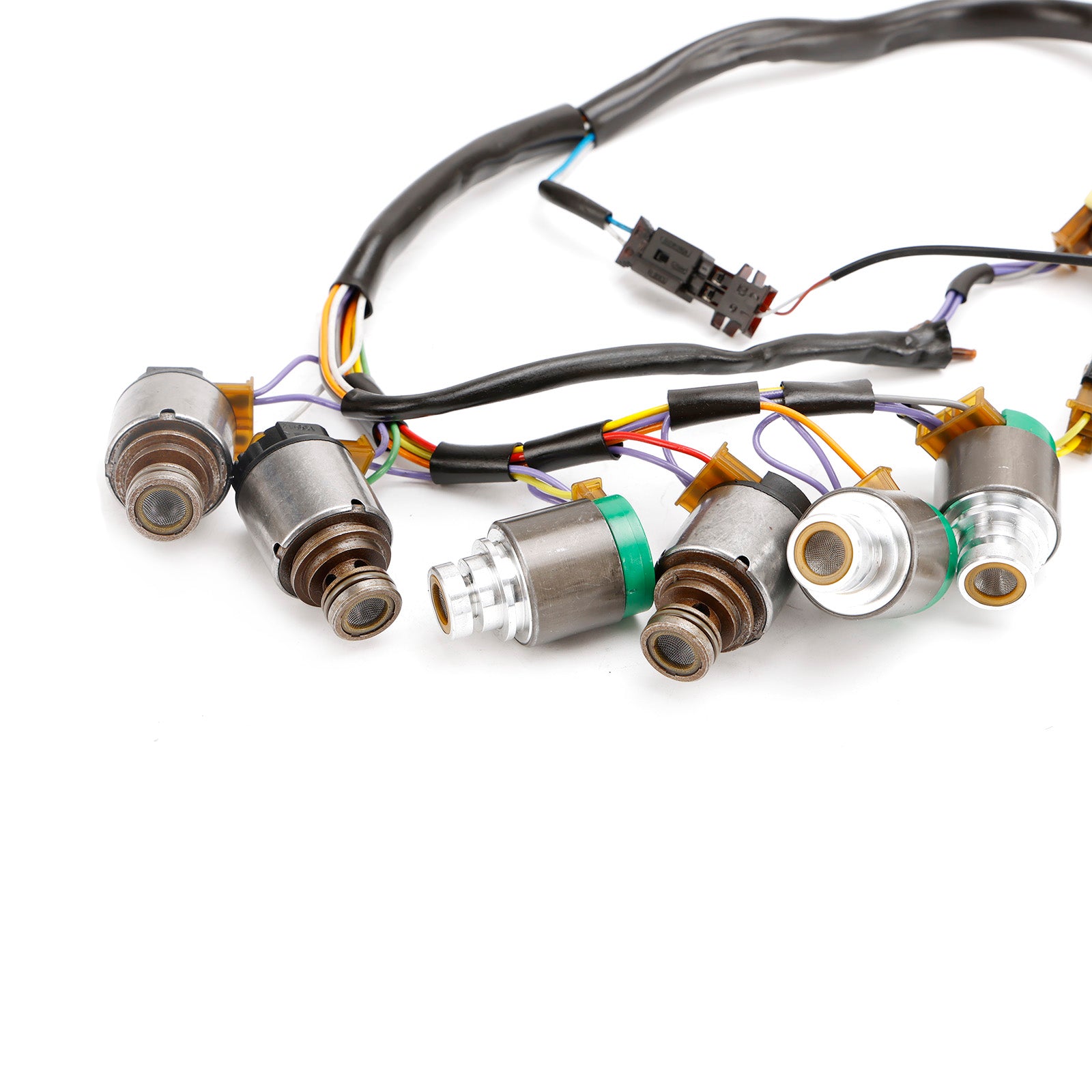 Supercarpart 1997-2005 AUDI A6 5 SP F/AWD L4 1.8L V6 2.4L 3.0L 7PCS 5HP19 Transmission Solenoids With Internal Harness Generic