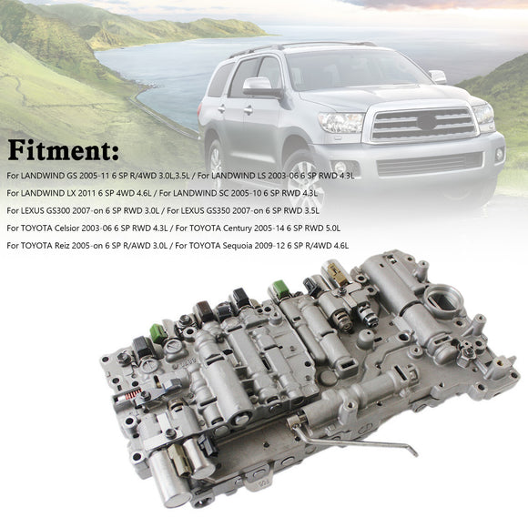 2003-2006 TOYOTA Celsior 6 SP RWD 4.3L A760 A760E Transmission Valve Body W/9 Solenoids Casting#8870 Generic