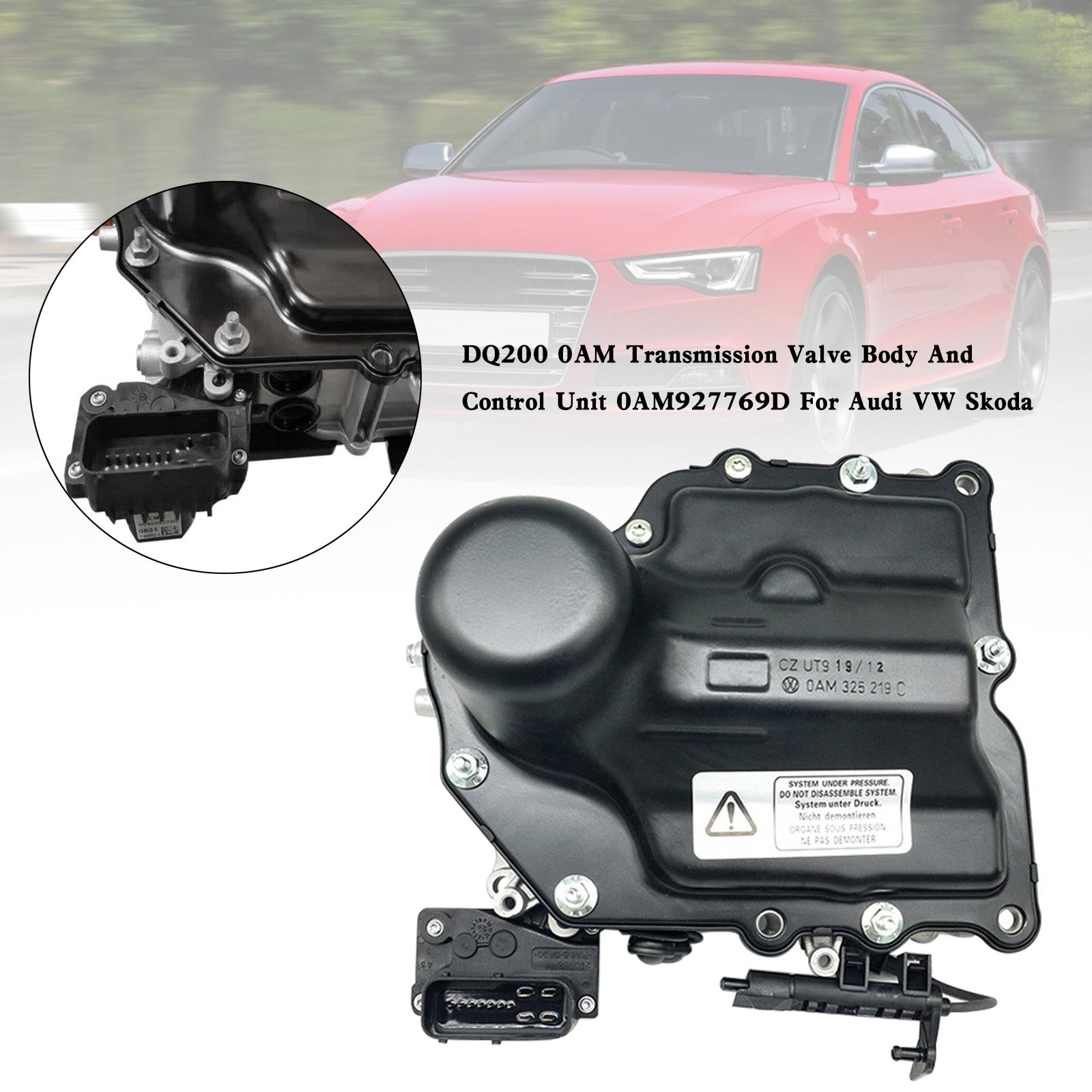 Supercarpart 2008-2011 Jetta Wagon 2.0L 7 FWD DQ200 0AM Transmission Valve Body And Control Unit 0AM927769D Generic