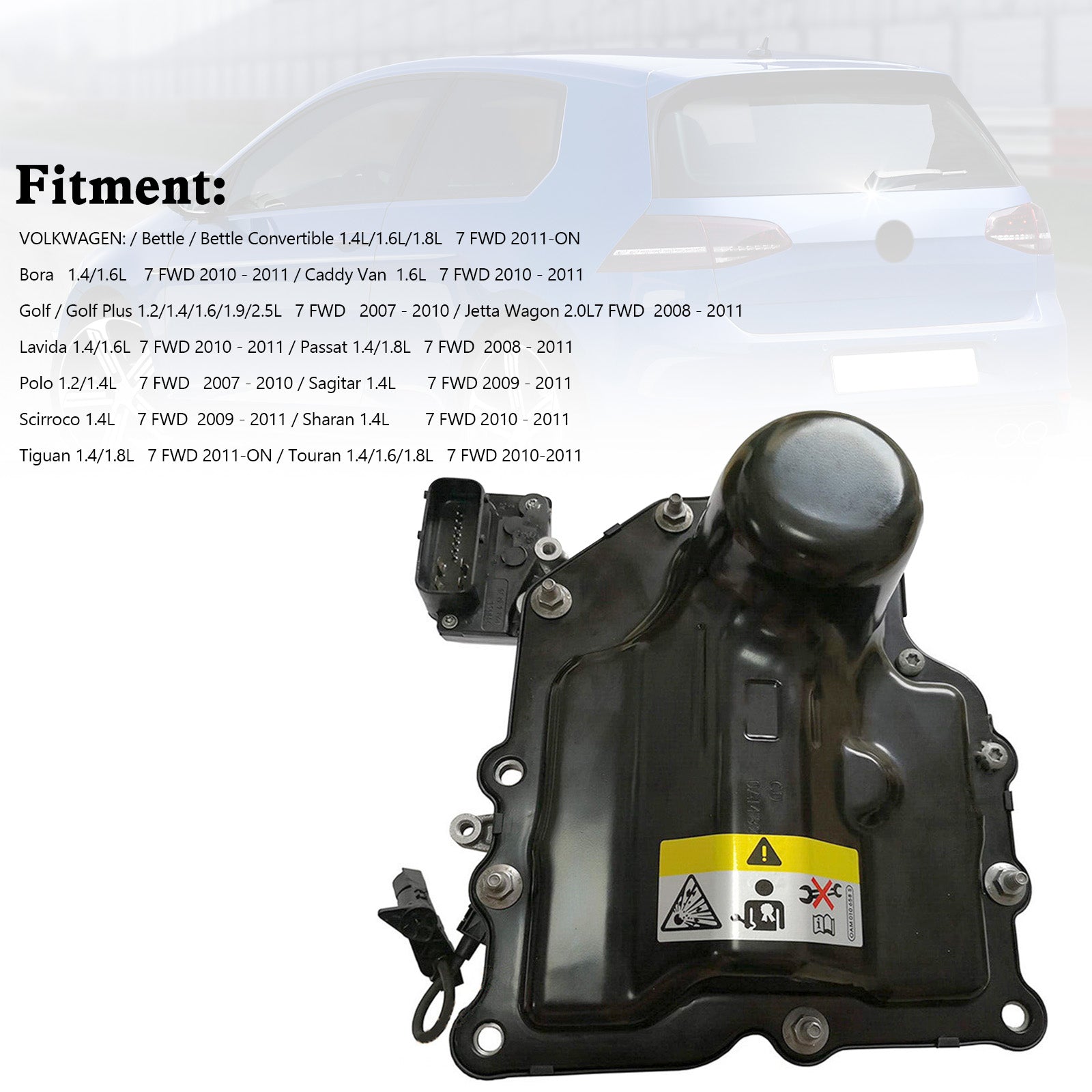 Supercarpart 2010-2011 Lavida 1.4/1.6L 7 FWD DQ200 0AM Transmission Valve Body And Control Unit 0AM927769D Generic