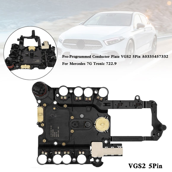 Mercedes 7G Tronic 722.9 Pre-Programmed Conductor Plate VGS2 5 Pin A0335457332 Generic