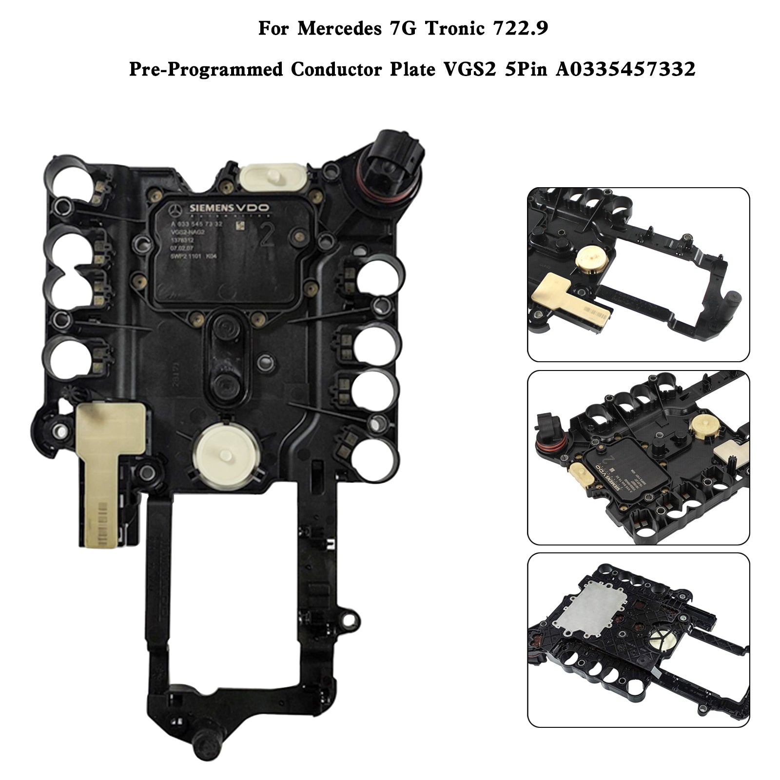 Supercarpart 2008+ MERCEDES CLC 7 SP RWD V6 2.5L 3.5L Pre-Programmed Conductor Plate 722.9 VGS2 5 Pin A0335457332 Generic