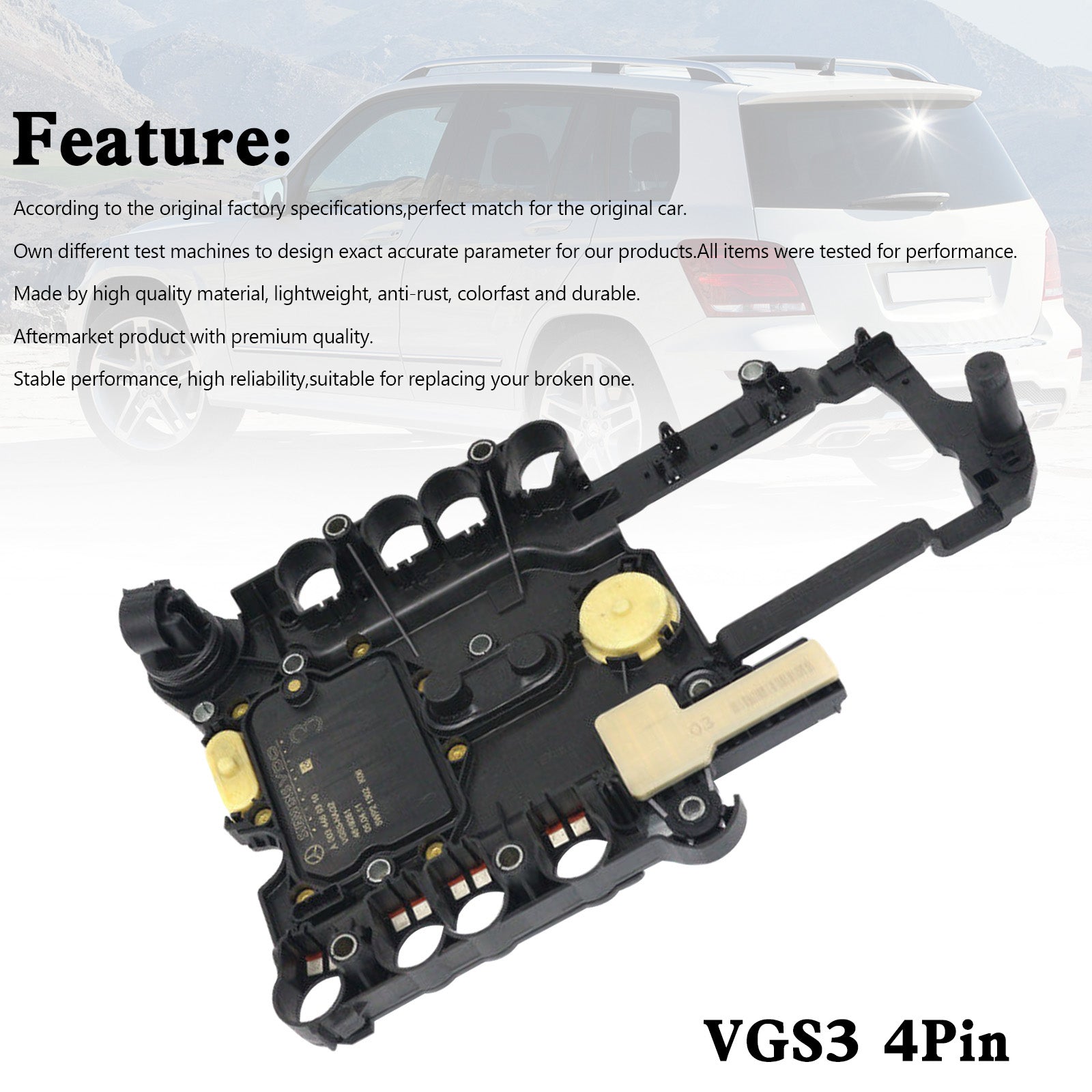 Supercarpart 2006+ MERCEDES G WAGON 7 SP AWD V6 3.0L V8 4.0L 4.6L 5.5L Pre-Programmed Conductor Plate 722.9 VGS3 A0034460310 Generic