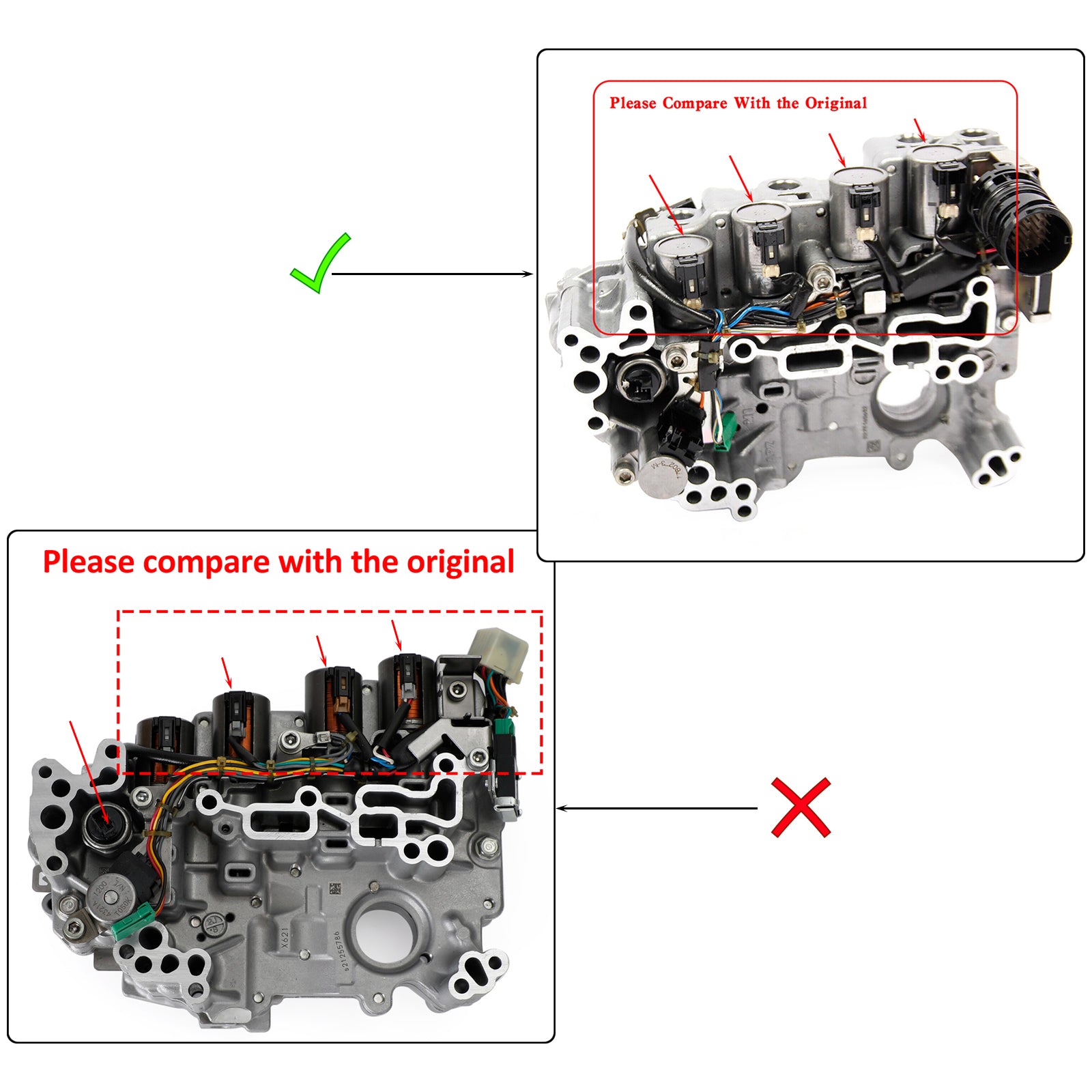 Supercarpart 2013-2016 Nissan Sentra 1.8L Versa 1.6L  JF015E RE0F11A CVT Valve Body 31705X428B 31705X428C 31705X428E Generic