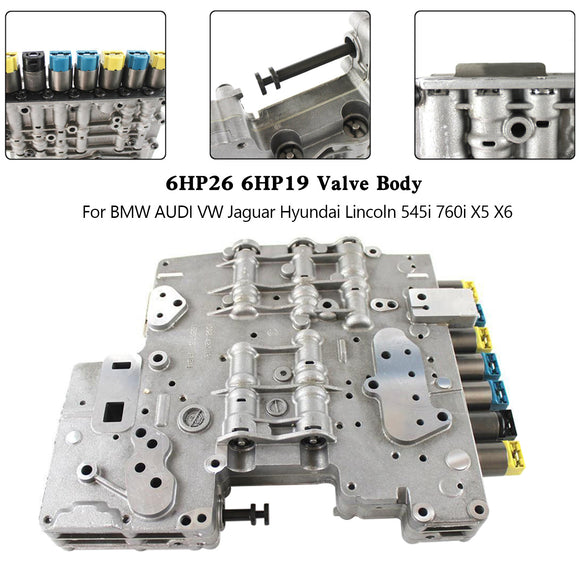BMW AUDI VW Jaguar Hyundai Lincoln 545i 760i X5 X6 6HP26 6HP19 Valve Body A052/B052 Generic