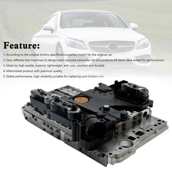 C32 SLK32 AMG 2002-2004722.6 TCU Transmission Valve Body Solenoid w/Conductor Plate A2402700106 Generic