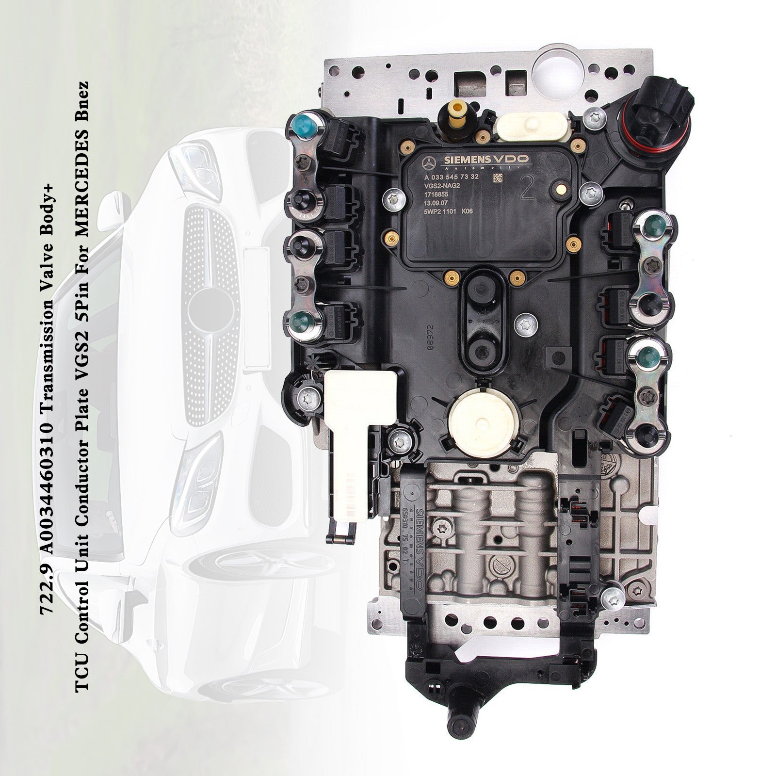 Supercarpart 2007+ SL 7 SP R/AWD V8 6.3L Transmission Valve Body+ TCU Control Unit Conductor Plate 722.9 VGS2 5Pin A0034460310  Generic