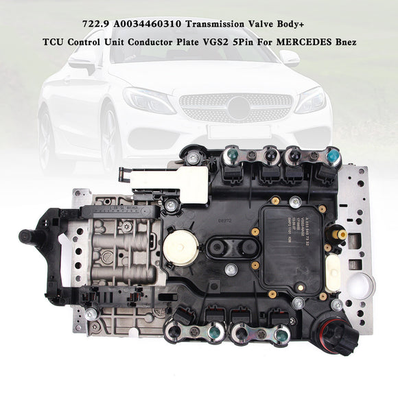 2005+ ML CLASS 7 SP R/AWD V6 3.0L 3.5L V8 4.0L 4.6L 5.0L 5.5L 6.3L Transmission Valve Body+ TCU Control Unit Conductor Plate 722.9 VGS2 5Pin A0034460310  Generic