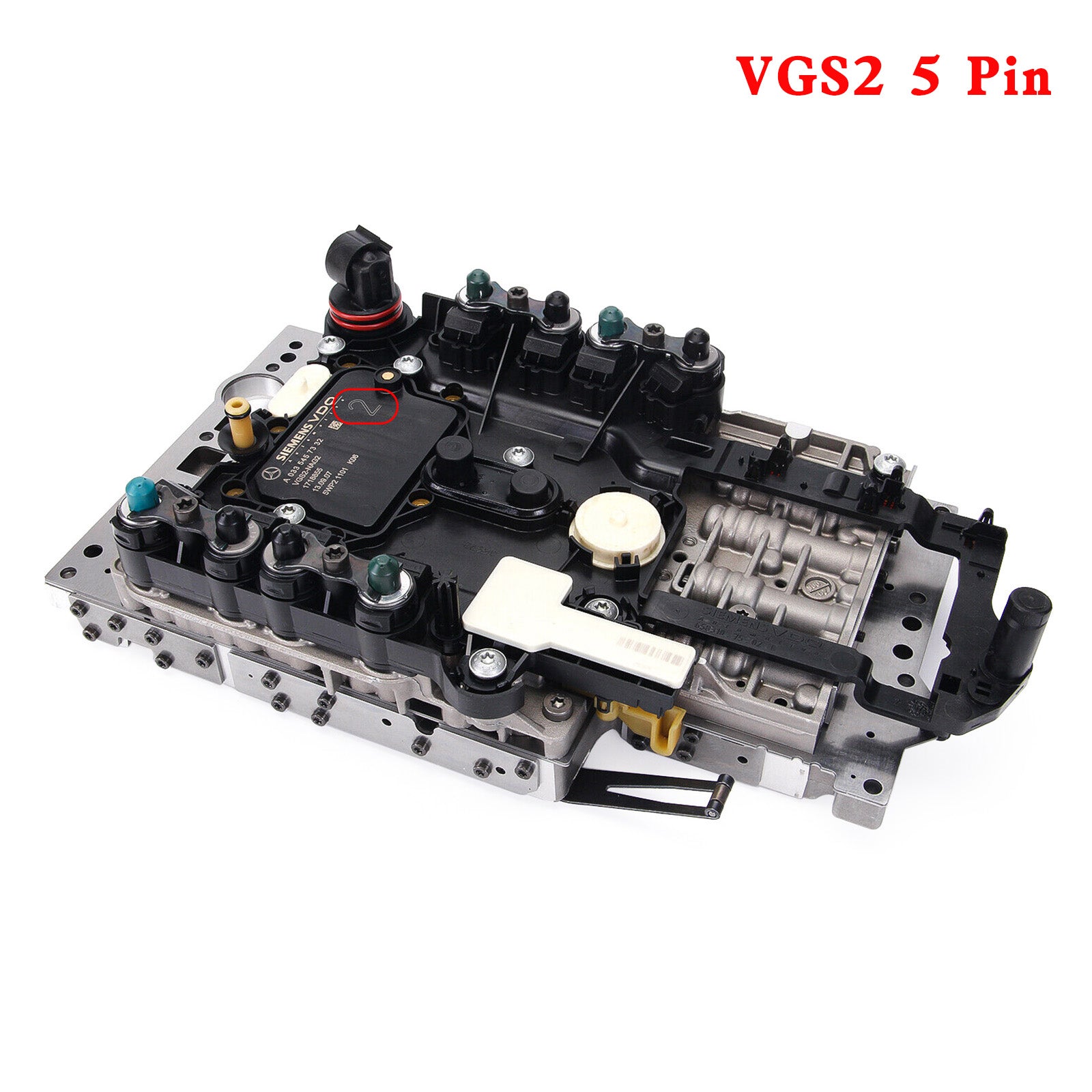 Supercarpart 2005+ SLK 7 SP R/AWD L4 1.8L 2.2L V6 3.0L 3.5L V8 5.4L 5.5L Transmission Valve Body+ TCU Control Unit Conductor Plate 722.9 VGS2 5Pin A0034460310  Generic