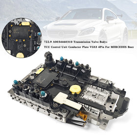 2005+ S CLASS 7 SP R/AWD L4 2.2L V6 3.0L 3.5L V8 4.0L 4.3L 4.6L 5.5L Transmission Valve Body+ TCU Control Unit Conductor Plate 722.9 VGS3 4Pin A0034460310 Generic - 0