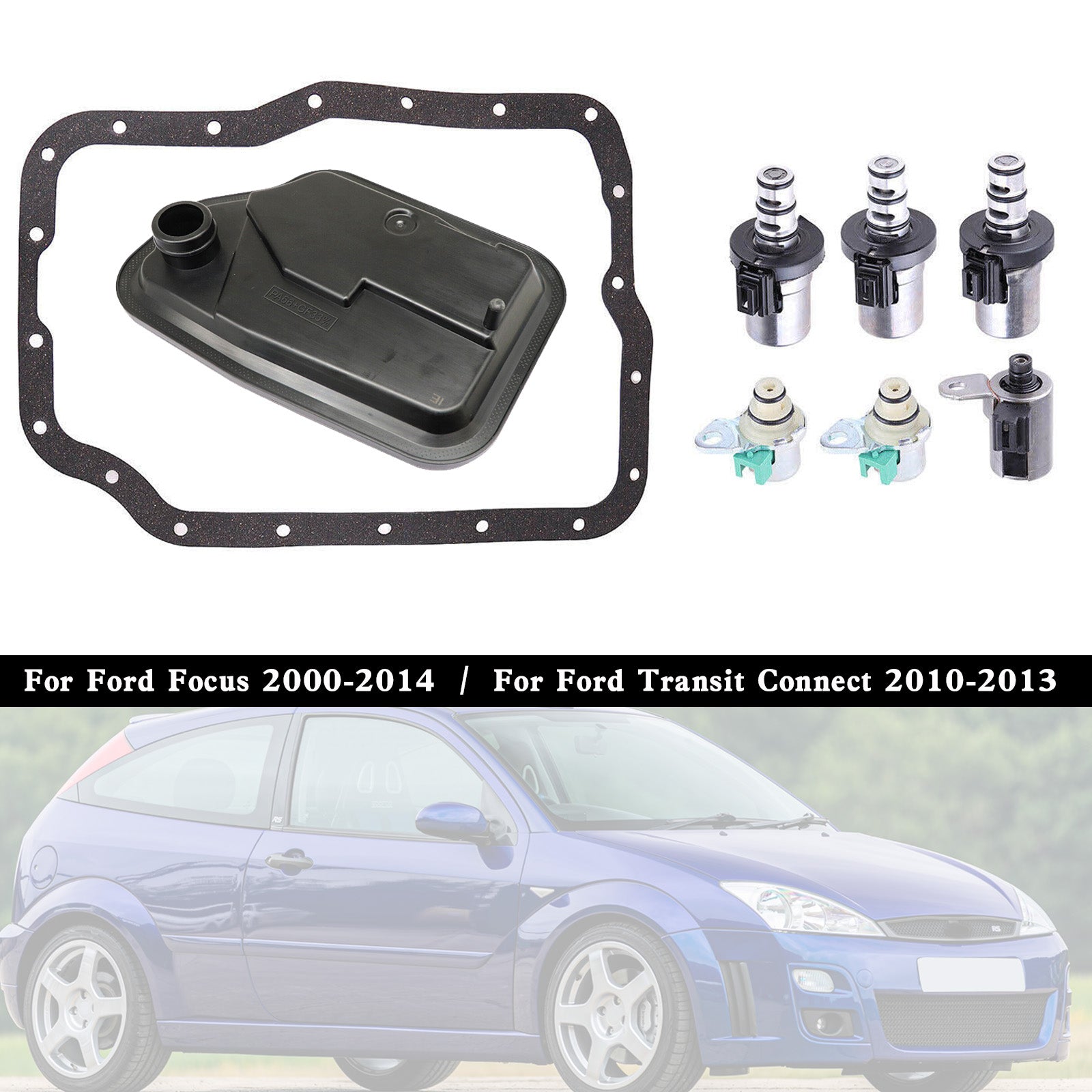 2010-2013 Ford Transit Connect 4F27E Transmission Shift Solenoid Filter Service Kit Generic