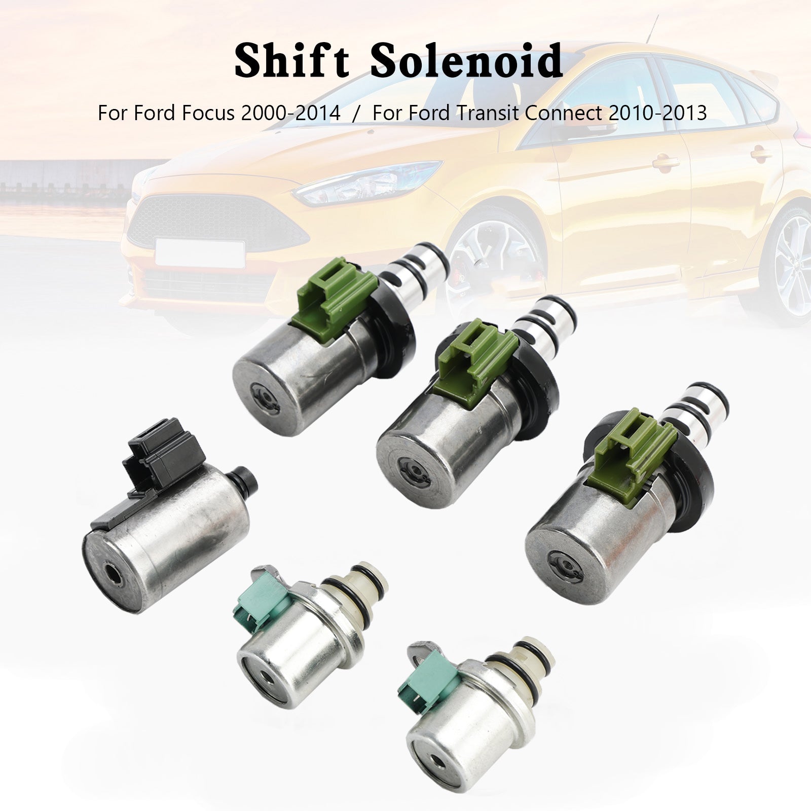 Ford Focus Fiesta 6PCS 4F27E Transmission Solenoid Shift 2 PWM 3 EPC 1 Generic