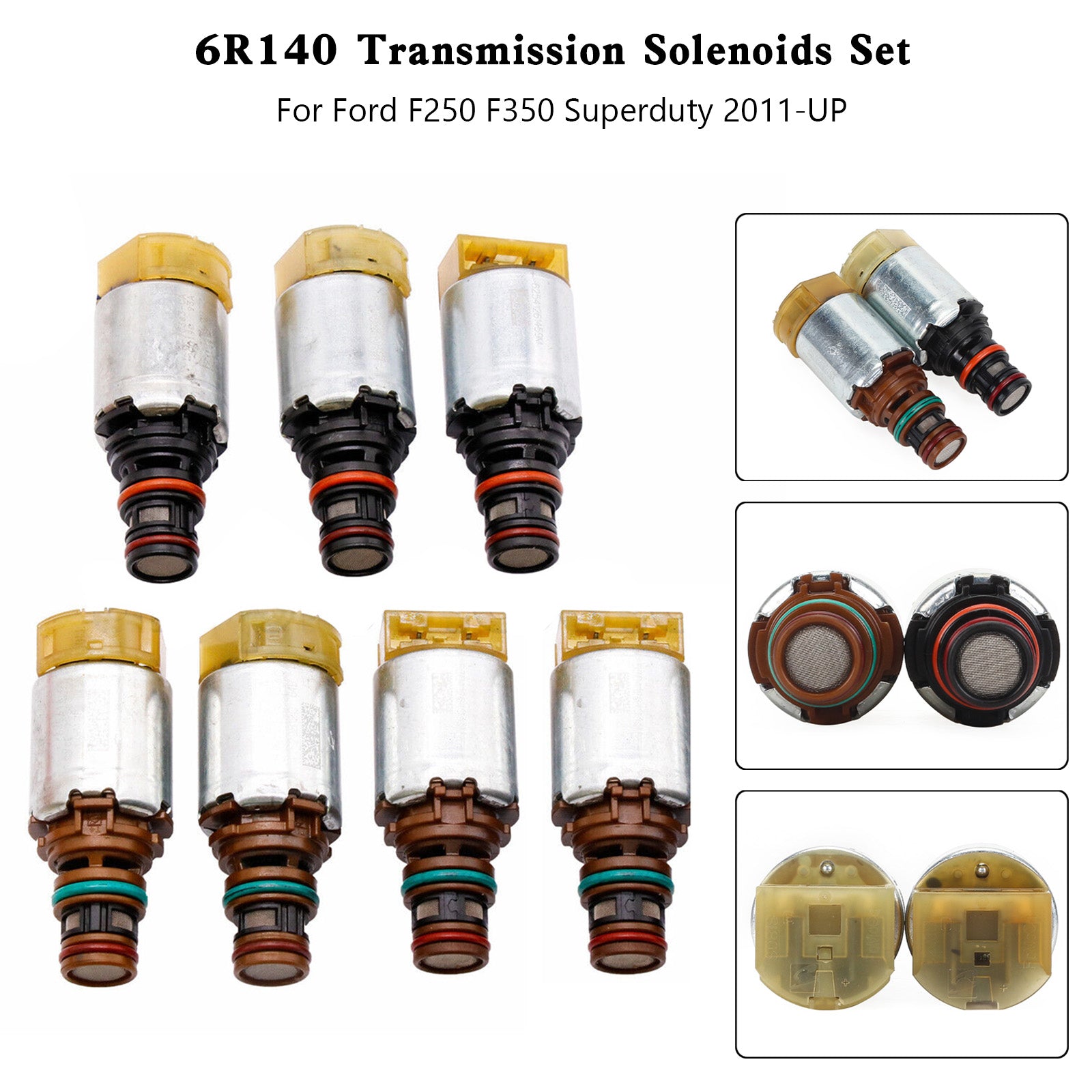 2011+ Ford F250 F350 Superduty 6R140 Transmission Solenoids Set BCZ-7A100-B Generic