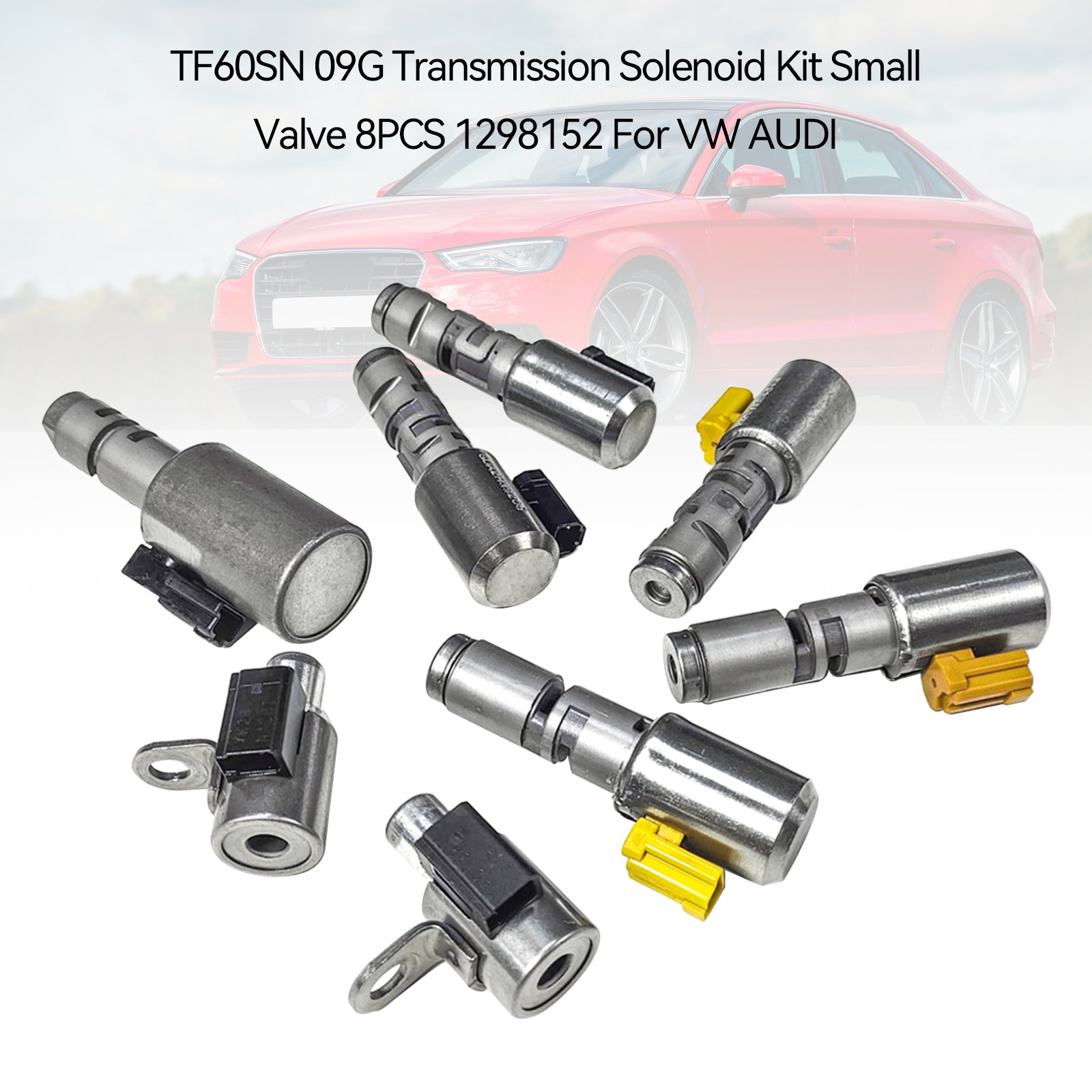 2010-2011 Volkswagen Golf 2.5L A/T TF60SN 09G 6 Speed Transmission Solenoid Kit Small Valve 8PCS 1298152 Generic