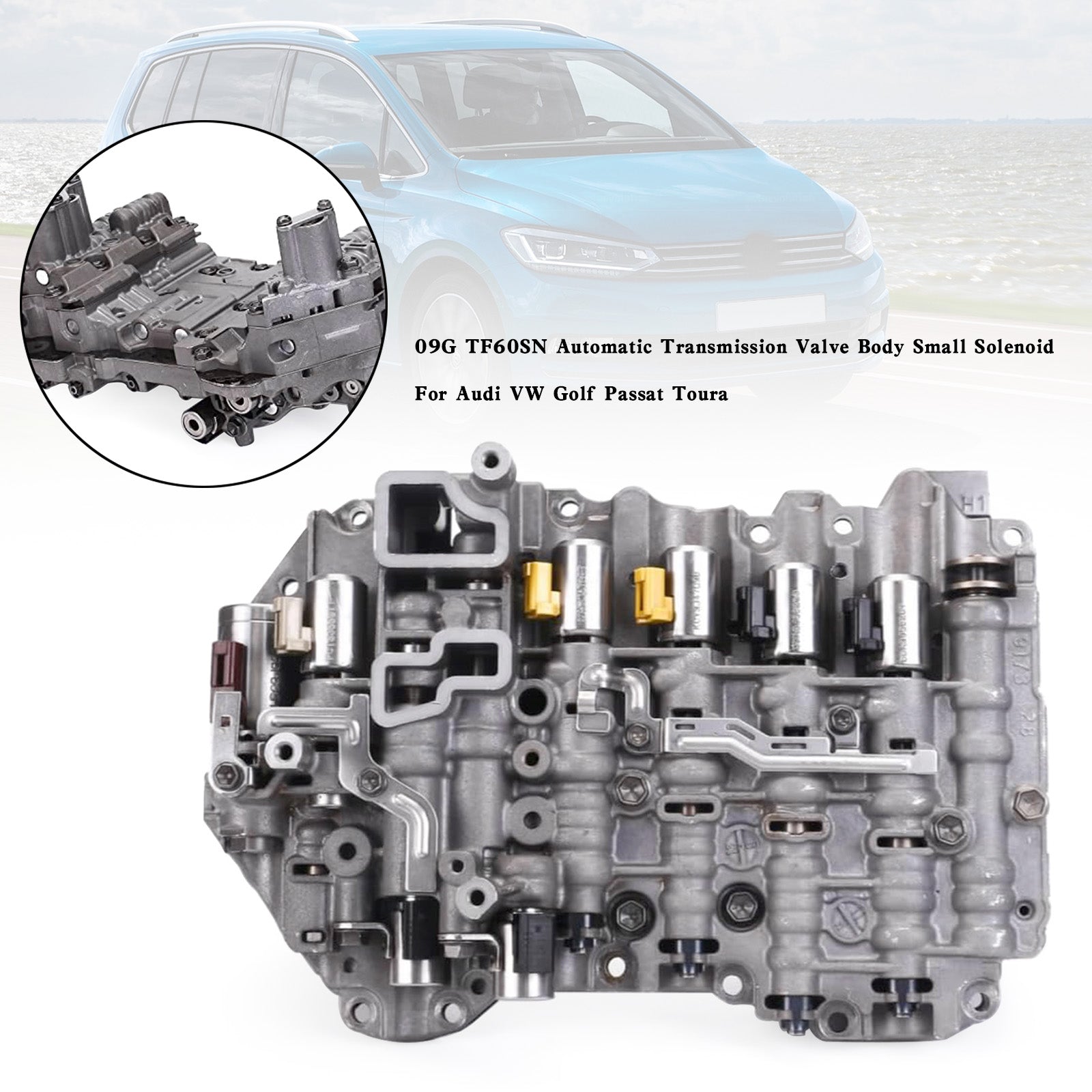 2009-2010 Volkswagen CC A/T 09G 6-speed TF60SN Automatic Transmission Valve Body Small Solenoid Generic