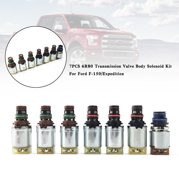 2009-2017 Ford F-150 7PCS 6R80 Transmission Valve Body Solenoid Kit Generic