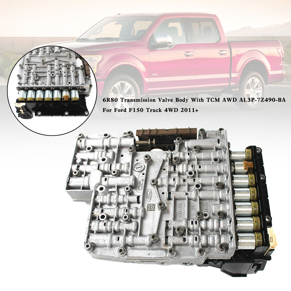2011+ Ford Ranger Ford F150 6R80 Transmission Valve Body With TCM AWD AL3P-7Z490-BA Generic
