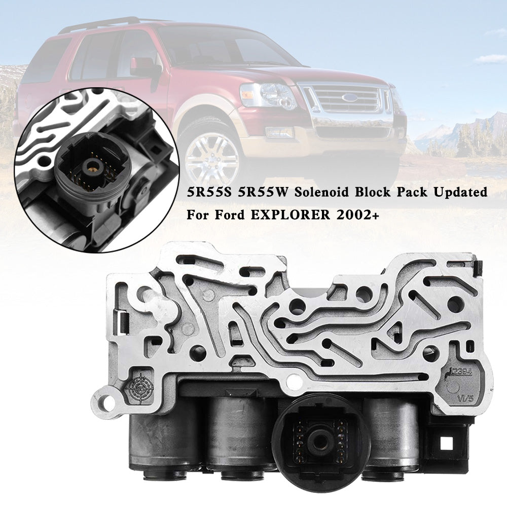2003-2006 Aviator 4.6L 5R55S 5R55W Solenoid Block Pack Updated 9L2Z-7G234-AA Generic