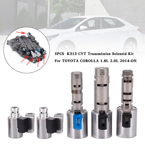 2014+ TOYOTA COROLLA 1.8L 2.0L 5PCS K313 CVT Transmission Solenoid Kit Generic