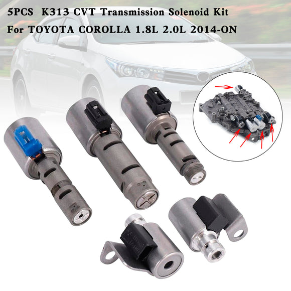 2014+ TOYOTA COROLLA 1.8L 2.0L 5PCS K313 CVT Transmission Solenoid Kit Generic