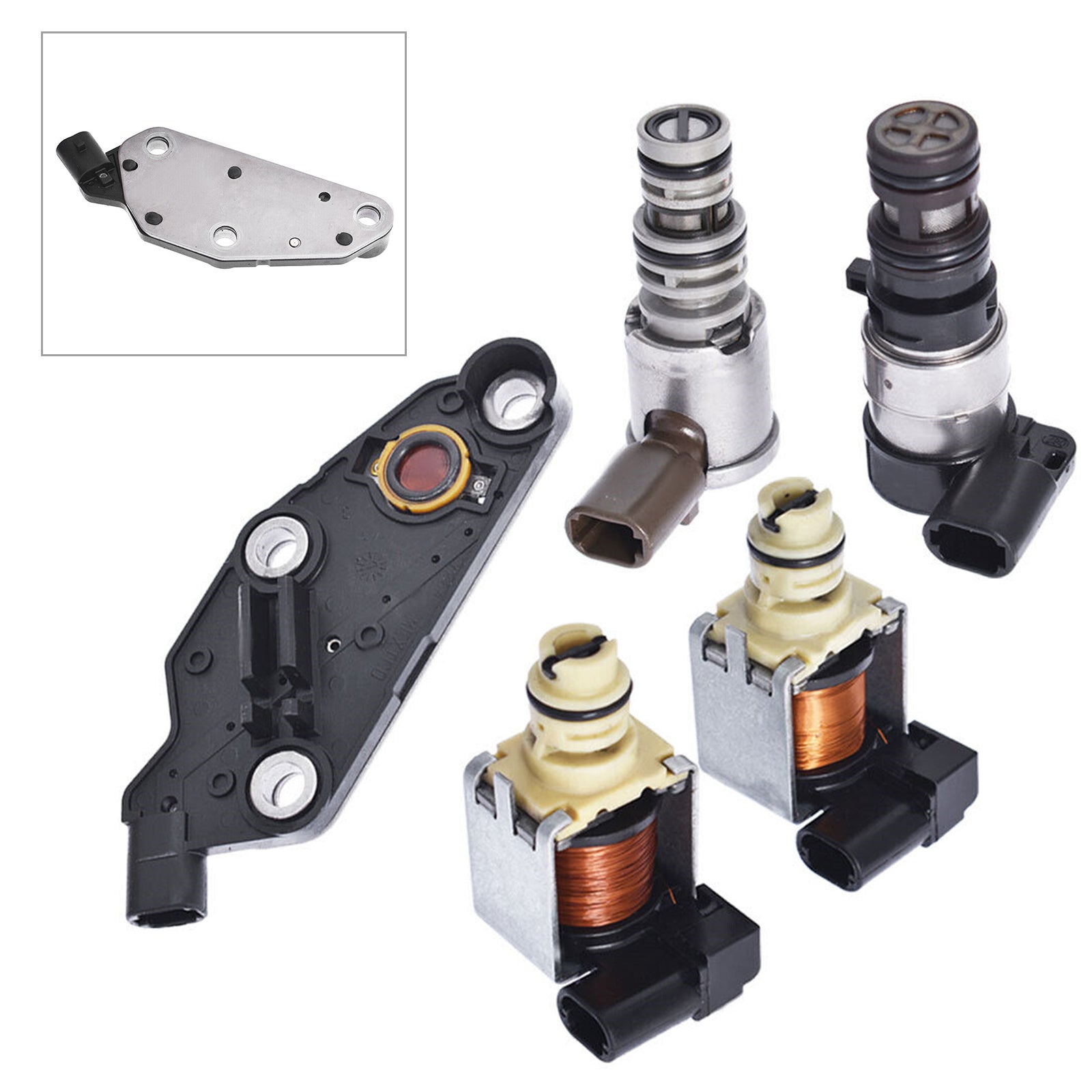 2003-2006 Impala V6 3.4L 3.8L 4 Spd FWD 4T65E Transmission Solenoid Kit TCC 2 Shift EPC Switch Generic