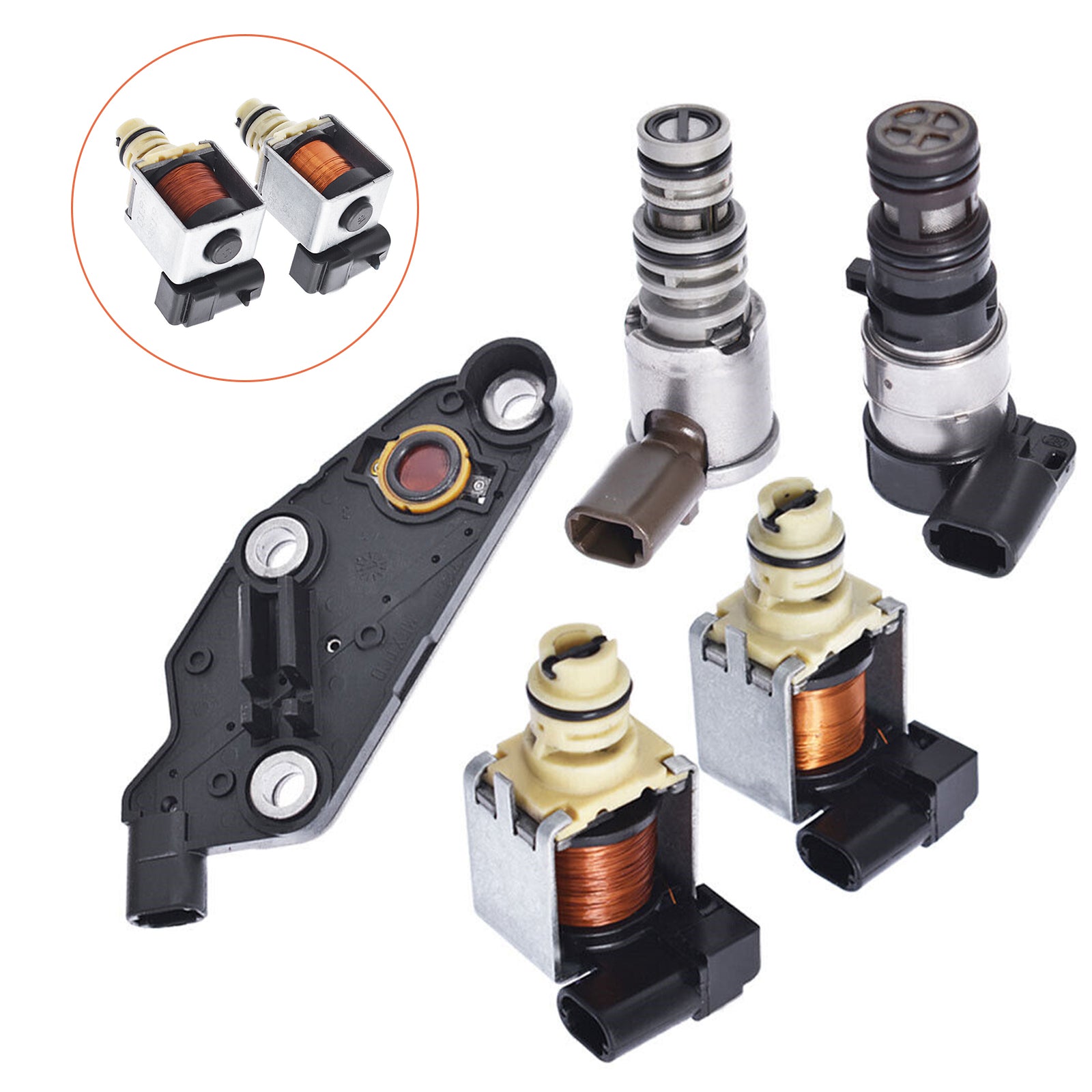 2003-2006 Impala V6 3.4L 3.8L 4 Spd FWD 4T65E Transmission Solenoid Kit TCC 2 Shift EPC Switch Generic