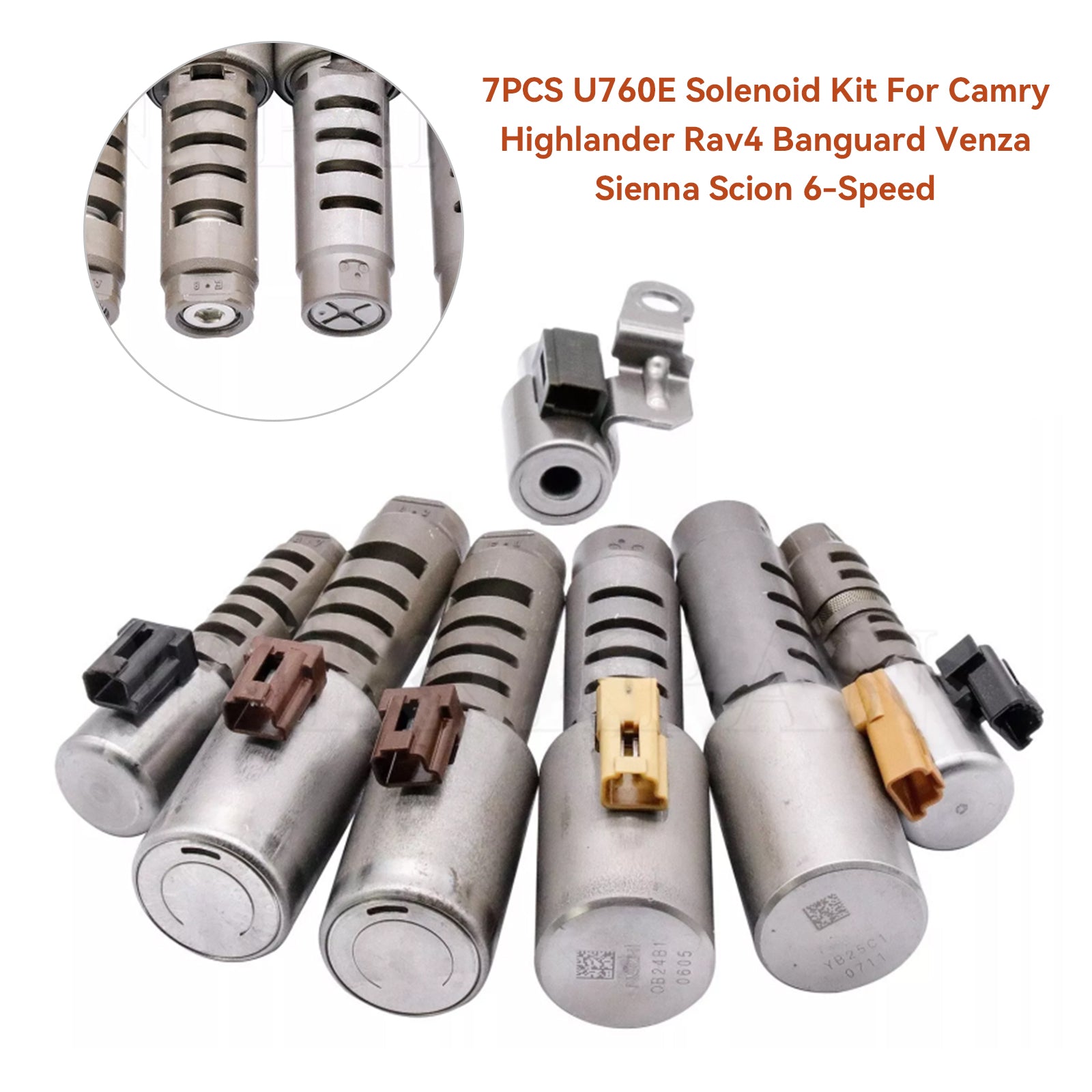 2011-2013 LEXUS RX370 6 SP F/AWD 2.7L U760E U760 Solenoid Kit 7PCS Generic