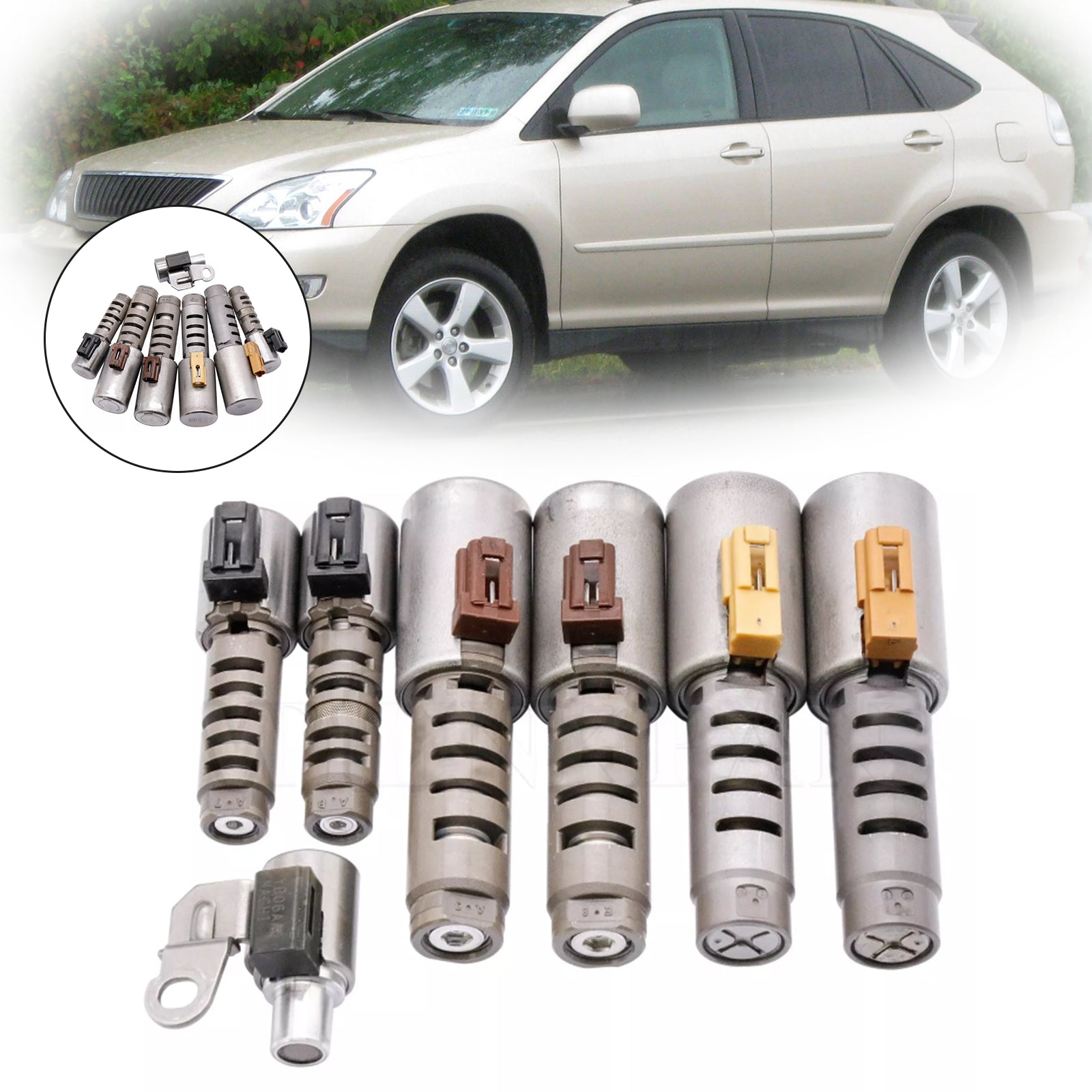 2009+ LEXUS RX350 6 SP F/AWD 3.5L U760E U760 Solenoid Kit 7PCS Generic