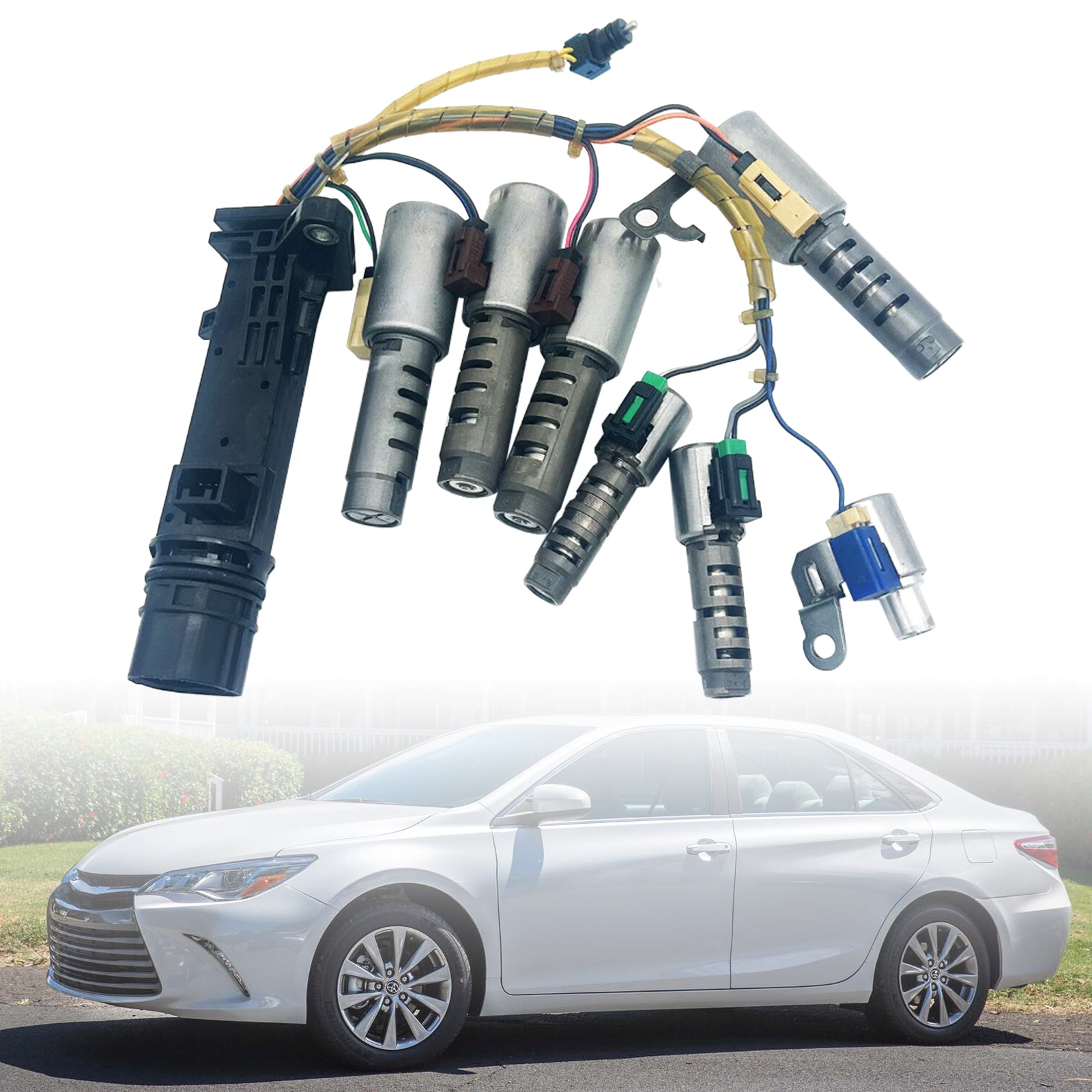 2011-2012 Toyota Sienna (L4/FWD) U760E U760 Transmission Solenoid w/Harness 7PCS Generic