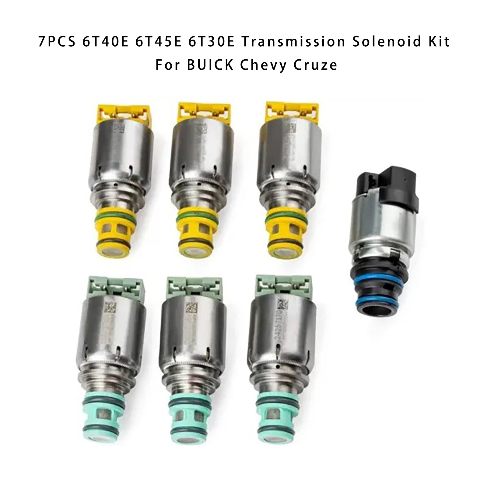 2009-2014 CHEVROLET/GMC CRUZE 1.4L 1.6L 1.8L 2.0L 2.5L Transmission Solenoid Kit 6T40E 6T45E 6T30E 7PCS Generic