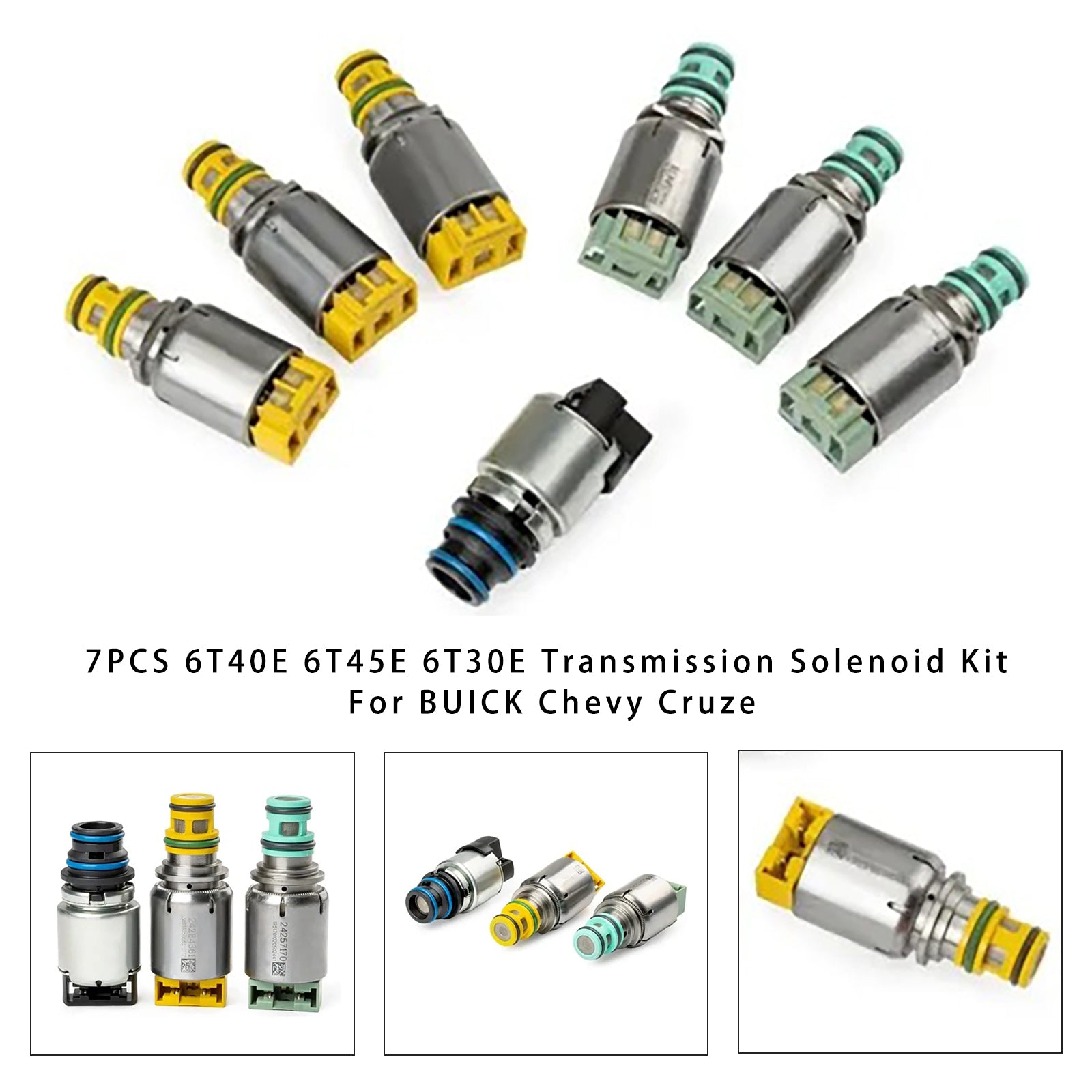 2011 DAEWOO WINSTORM 2.0L 2.4L Transmission Solenoid Kit 6T40E 6T45E 6T30E 7PCS Generic