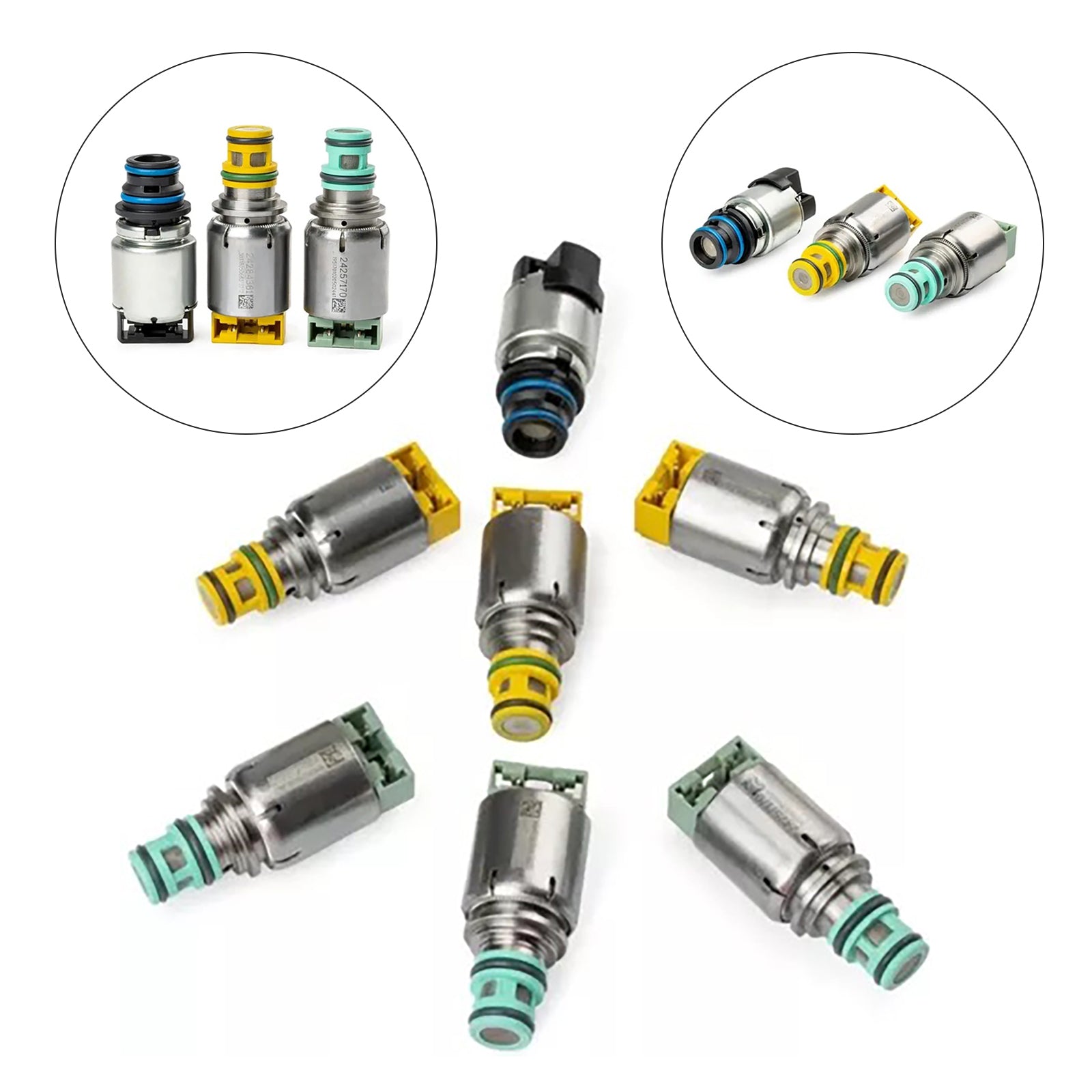 2009-2014 CHEVROLET/GMC CRUZE 1.4L 1.6L 1.8L 2.0L 2.5L Transmission Solenoid Kit 6T40E 6T45E 6T30E 7PCS Generic