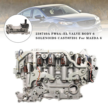 2014-2017 MAZDA 6 L4 2.5L 238740A FW6A-EL VALVE BODY 6 SOLENOIDS CAST#FZ01 Generic - 0