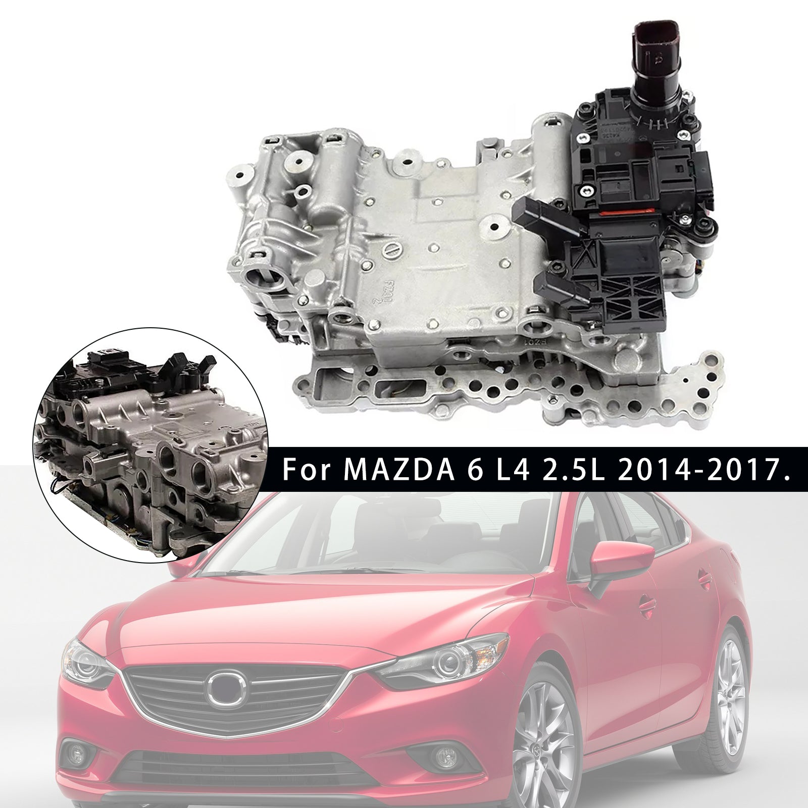 2014-2017 MAZDA 6 L4 2.5L 238740A FW6A-EL VALVE BODY 6 SOLENOIDS CAST#FZ01 Generic