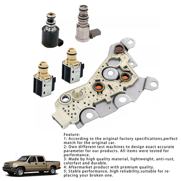 2004+ GM Chevy Transmission Solenoids Kit EPC TCC Shift 4T40-E 4T40E 4T45E Generic