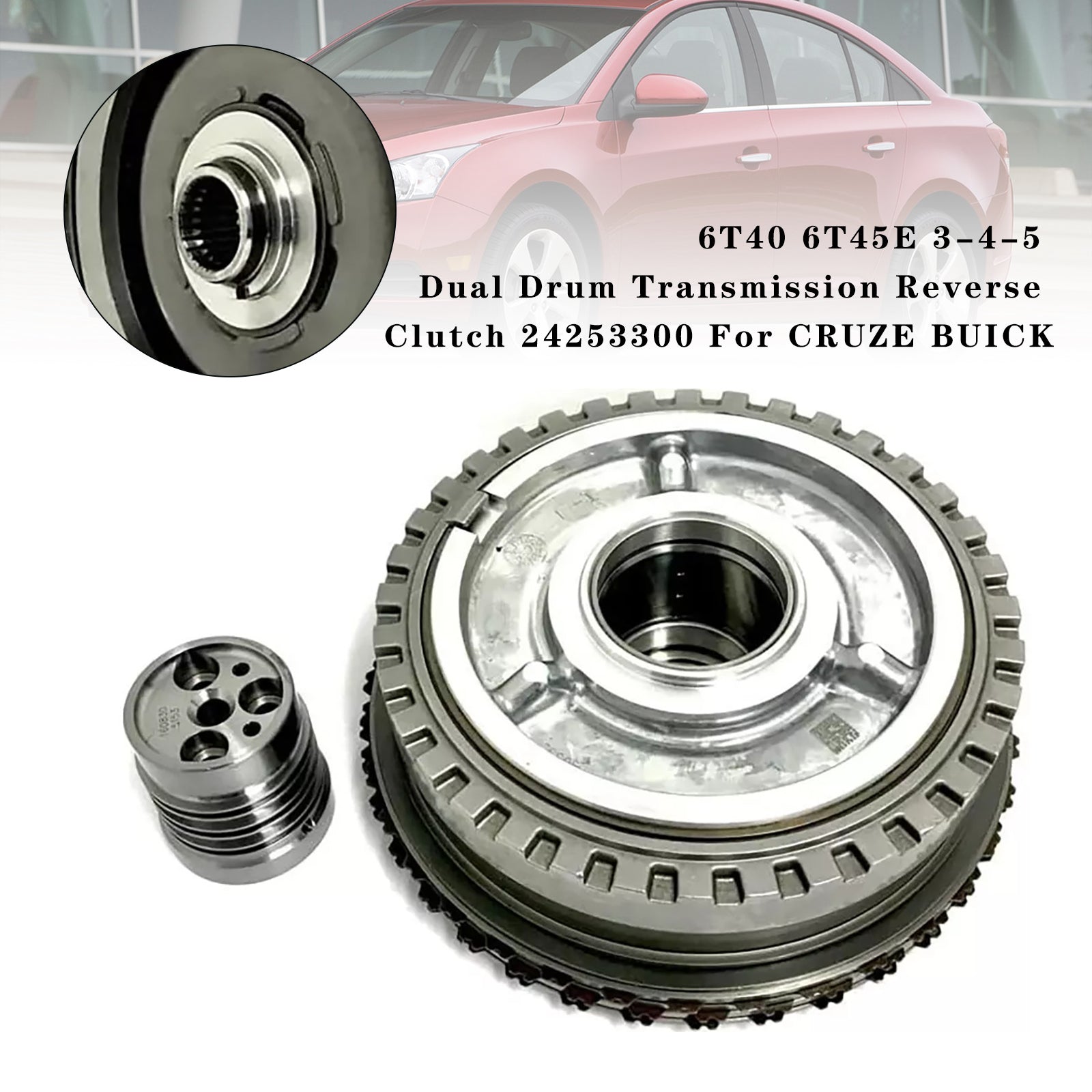 2011 Chevrolet Malibu LT Sedan 4-Door 2.4L 6T40 6T45E 3-4-5 Dual Drum Transmission Reverse Clutch 24253300 Generic - 0