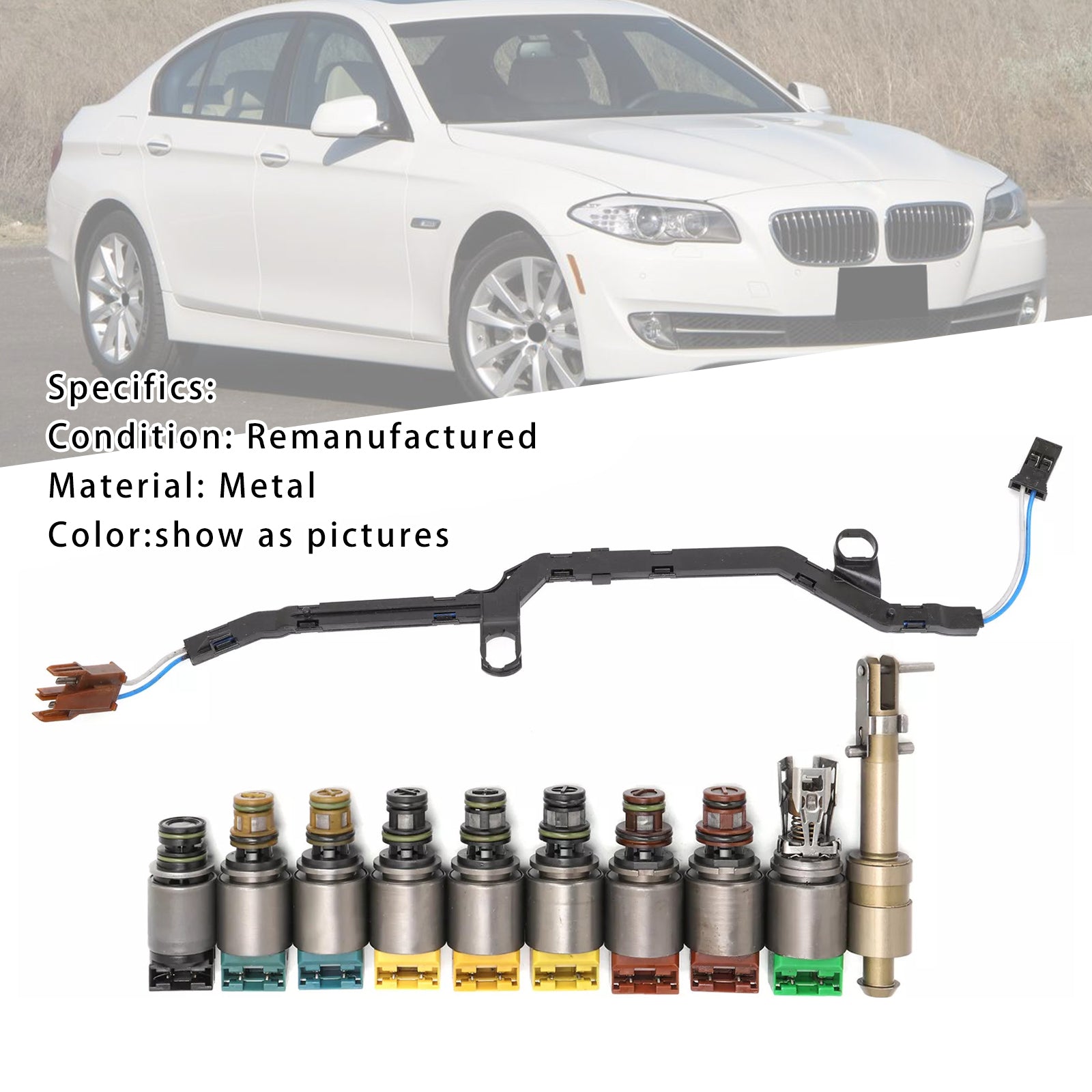 2008-2014 BMW X6 4.4 V8 E71 6HP28 Transmission Valve Body Repair Solenoid Kit 1068298047 Generic