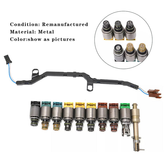 2011-2012 BMW 740i 4.4 V8 F01 6HP28 Transmission Valve Body Repair Solenoid Kit 1068298047 Generic