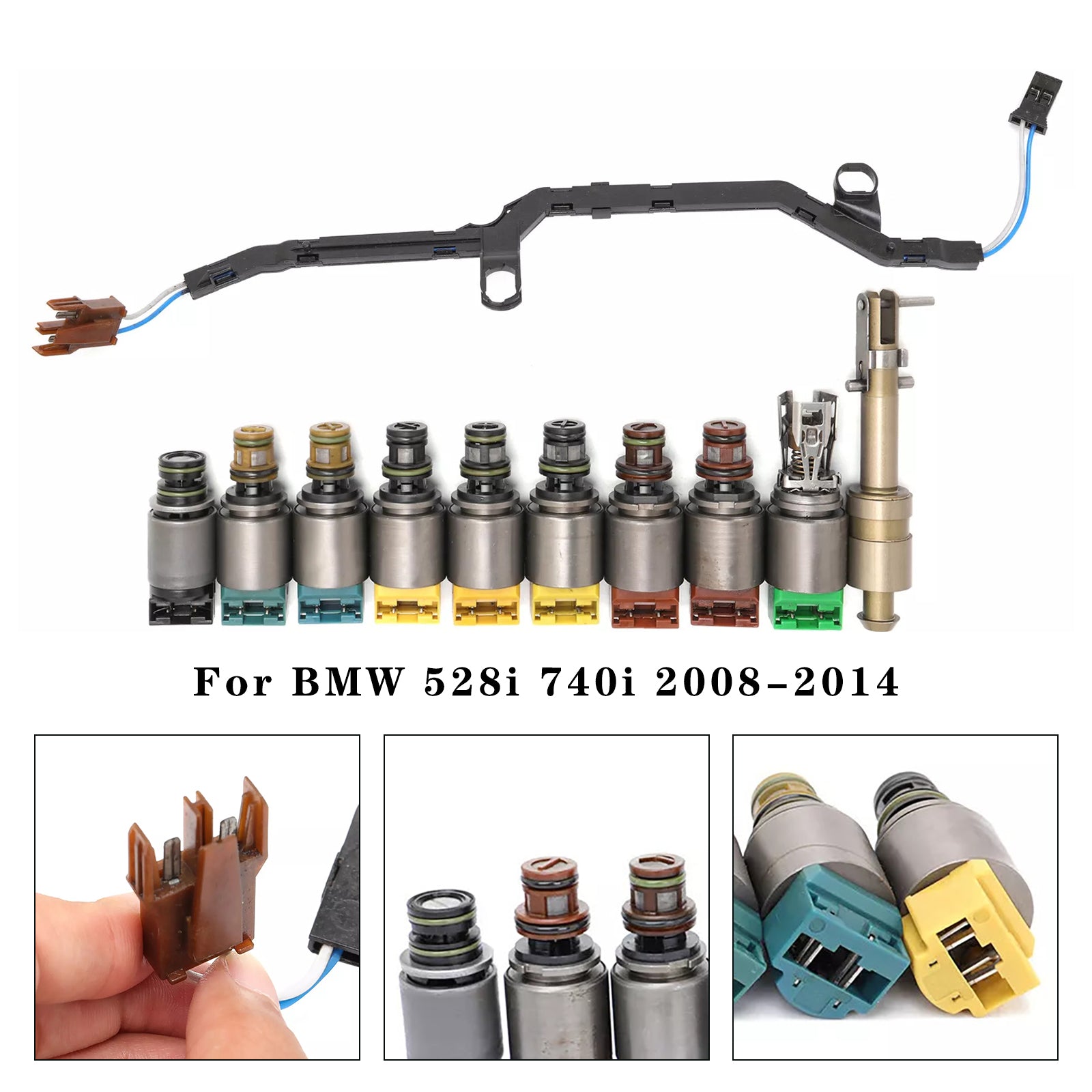 2008-2014 BMW X6 4.4 V8 E71 6HP28 Transmission Valve Body Repair Solenoid Kit 1068298047 Generic