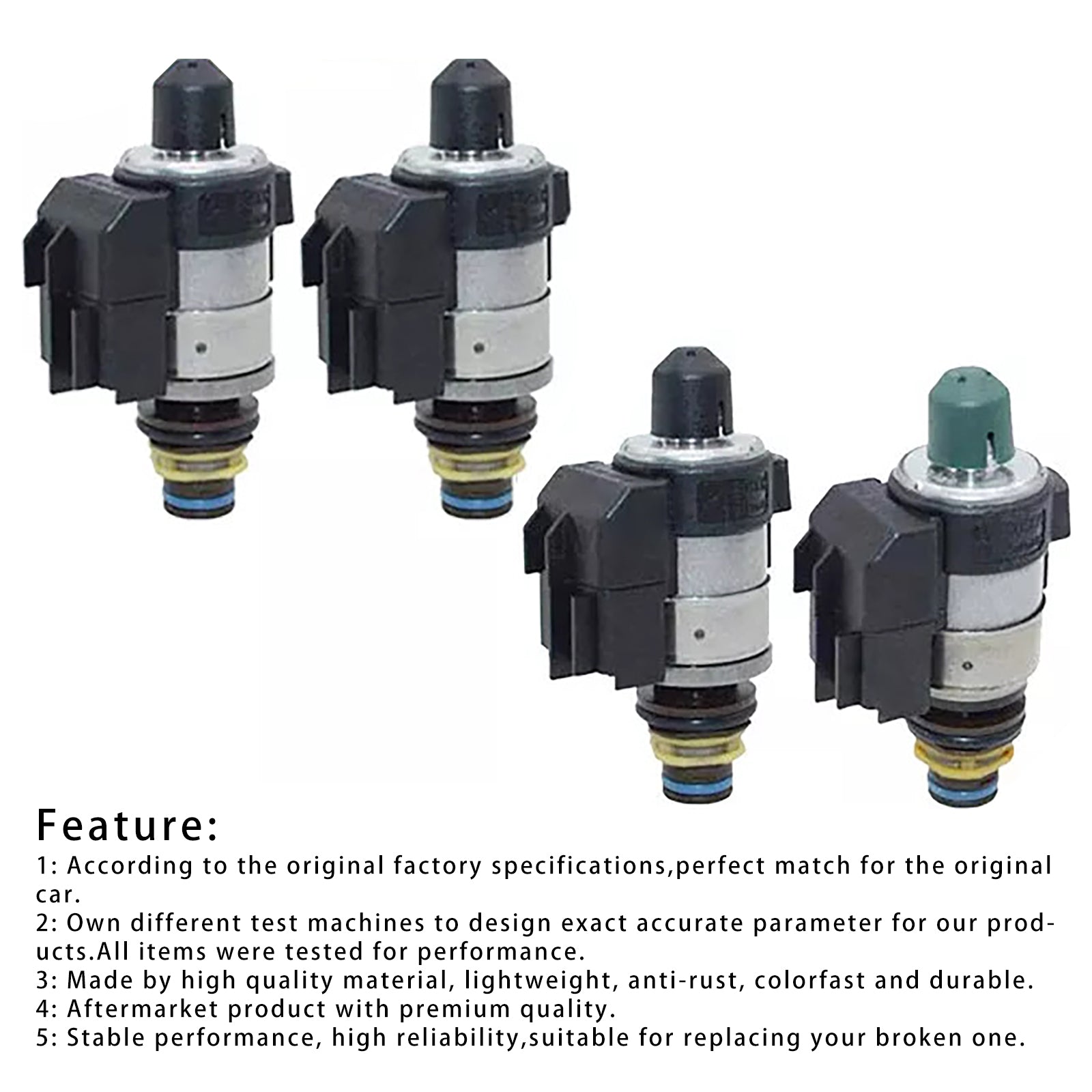 2004-2011 Mercedes Benz A CLASS CVT FWD L4 1.5L 1.7L 2.0L 722.8 Auto Transmission Solenoids 0260130035 0260130034 2202271098 A2202271098 Generic