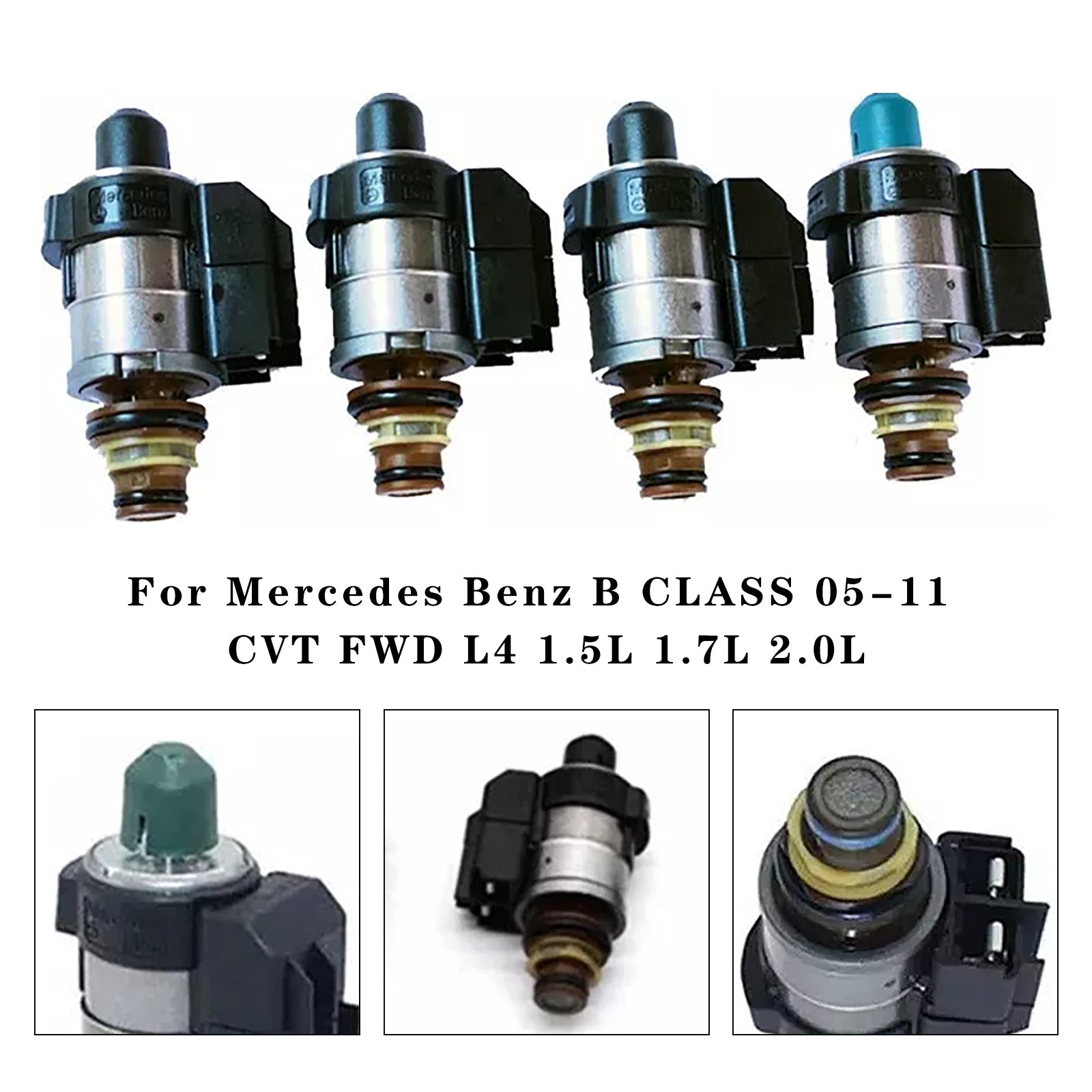 2004-2011 Mercedes Benz A CLASS CVT FWD L4 1.5L 1.7L 2.0L 722.8 Auto Transmission Solenoids 0260130035 0260130034 2202271098 A2202271098 Generic