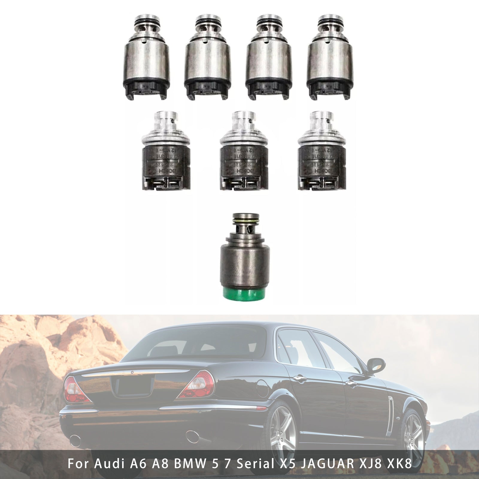 1998-2003 JAGUAR XJ8 V8 3.2L 4.0L 5HP24 Transmission Solenoid Set Generic